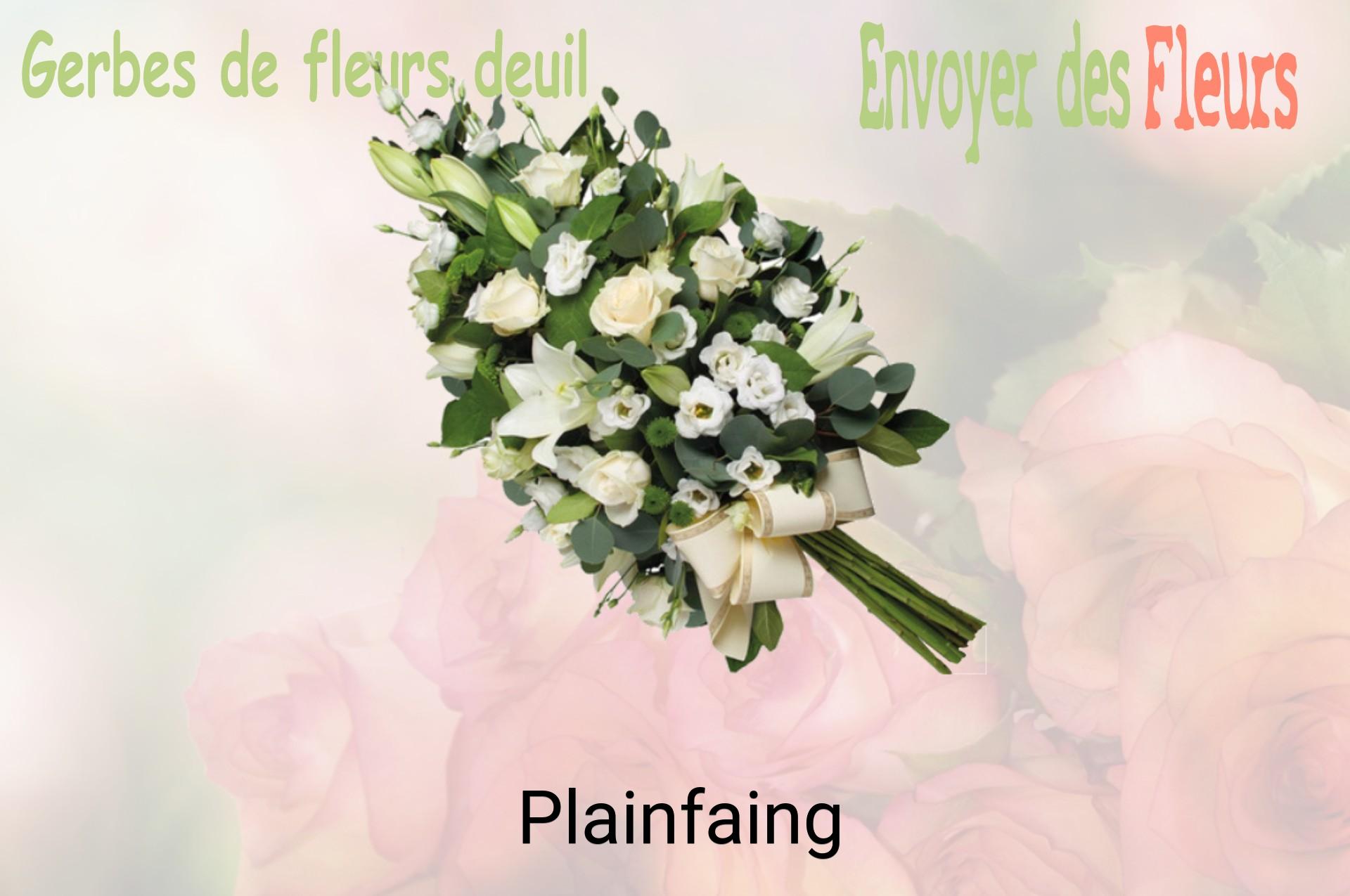 Gerbe de fleurs de deuil livrée à Plainfaing